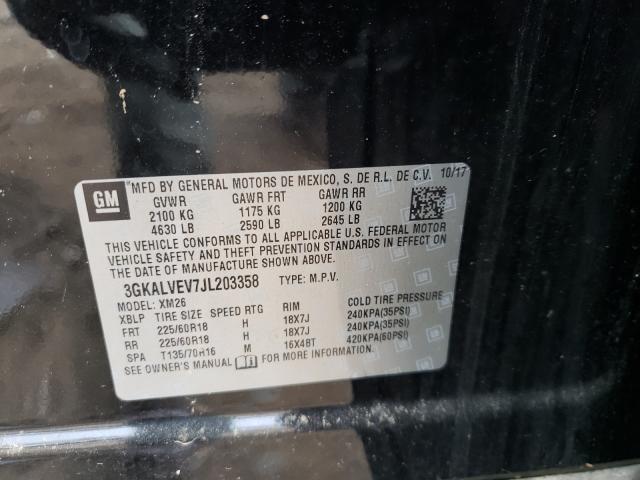 Photo 10 from auction – 2018 GMC TERRAIN SL with VIN 3GKALVEV7JL203358
