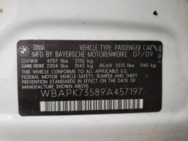 Photo 10 from auction – 2009 BMW 328 XI with VIN WBAPK73589A457197