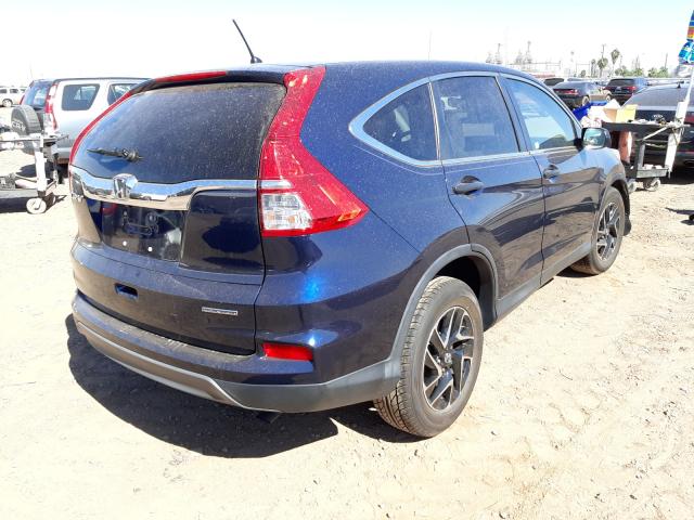 Photo 4 from auction – 2016 HONDA CR-V SE with VIN 2HKRM3H49GH522711