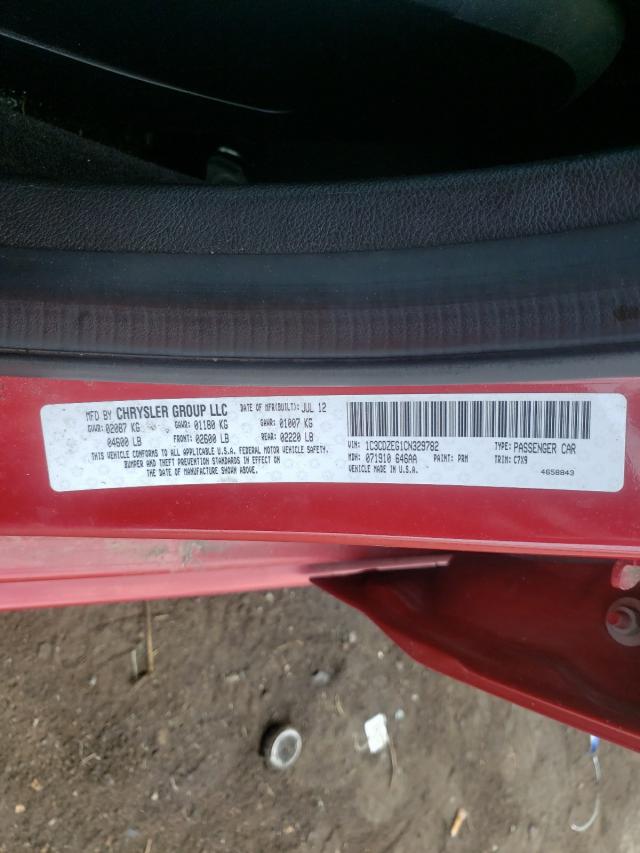 Photo 10 from auction – 2012 DODGE AVENGER SX with VIN 1C3CDZEG1CN329782