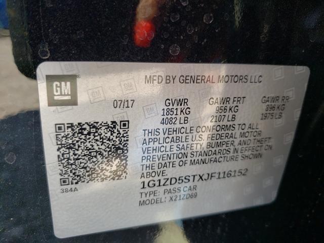 Photo 10 from auction – 2018 CHEVROLET MALIBU LT with VIN 1G1ZD5STXJF116152