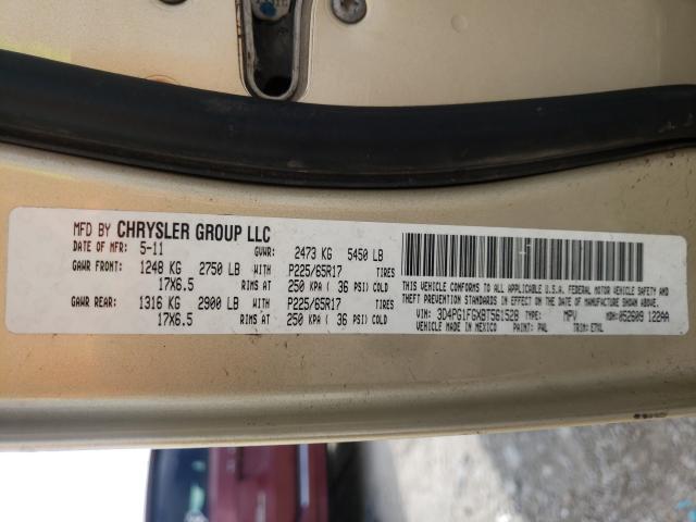 Photo 10 from auction – 2011 DODGE JOURNEY MA with VIN 3D4PG1FGXBT561528