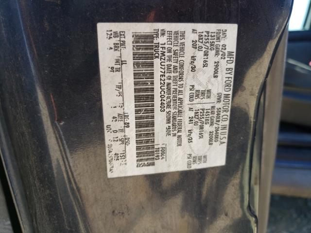 Photo 10 from auction – 2002 FORD EXPLORER S with VIN 1FMZU77E22UC04408