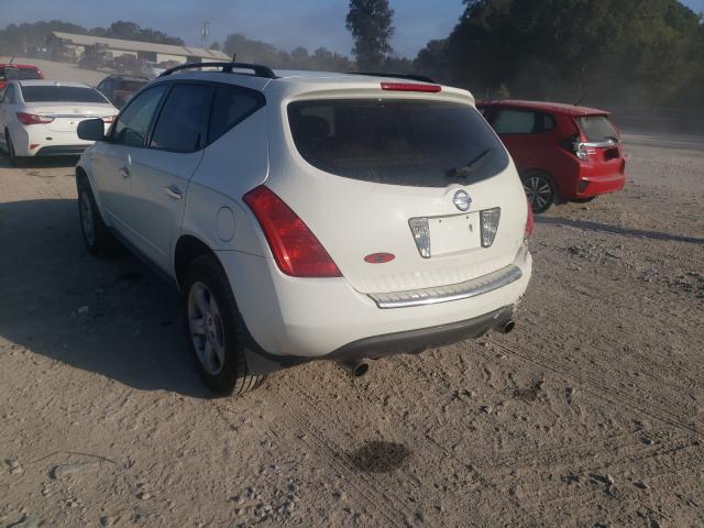 Photo 3 from auction – 2004 NISSAN MURANO SL with VIN JN8AZ08T34W205649