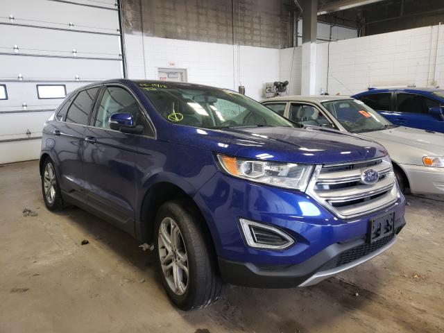 FORD EDGE TITAN 2015 with VIN 2FMTK4K90FBB28574 - Photo from auction