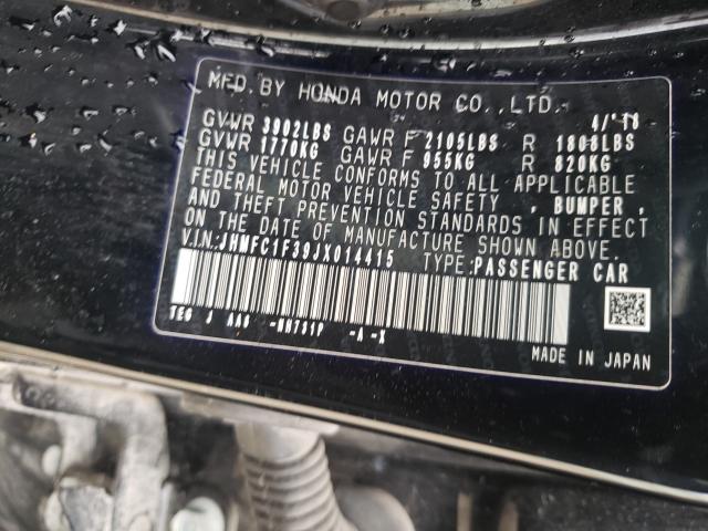 Photo 10 from auction – 2018 HONDA CIVIC EX with VIN JHMFC1F39JX014415