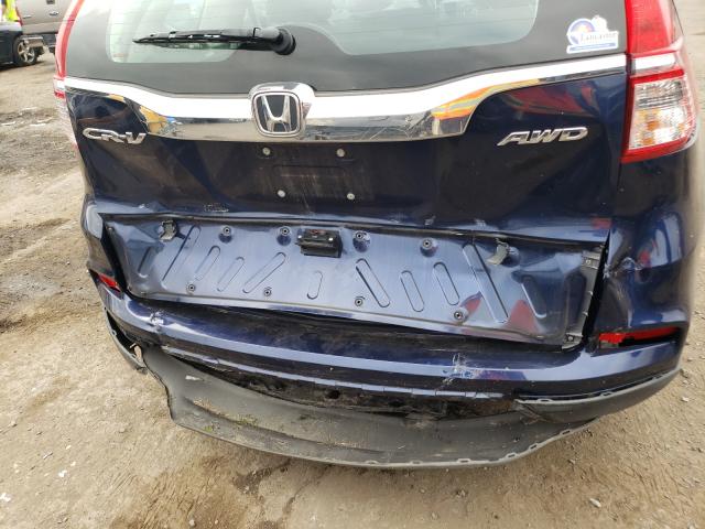 Photo 9 from auction – 2015 HONDA CR-V LX with VIN 5J6RM4H38FL094597