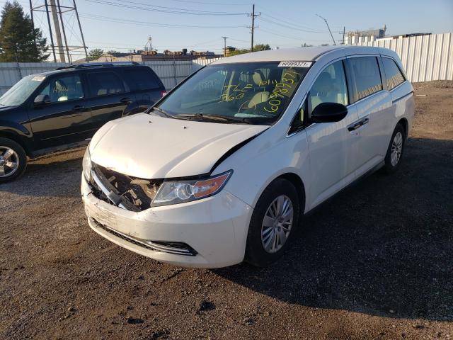 Photo 2 from auction – 2015 HONDA ODYSSEY LX with VIN 5FNRL5H25FB083761