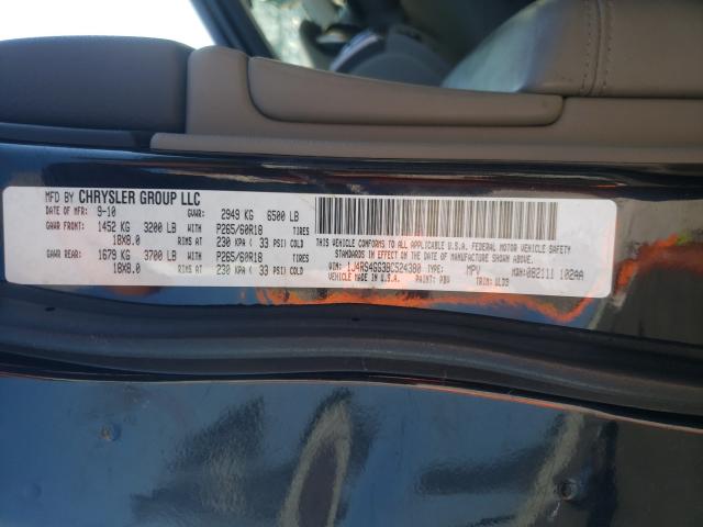 Photo 10 from auction – 2011 JEEP GRAND CHER with VIN 1J4RS4GG3BC524380