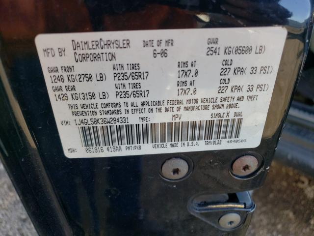 Photo 10 from auction – 2006 JEEP LIBERTY LI with VIN 1J4GL58K36W284331