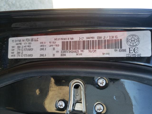 Photo 10 from auction – 2017 RAM 1500 ST with VIN 3C6RR7KT8HG640629
