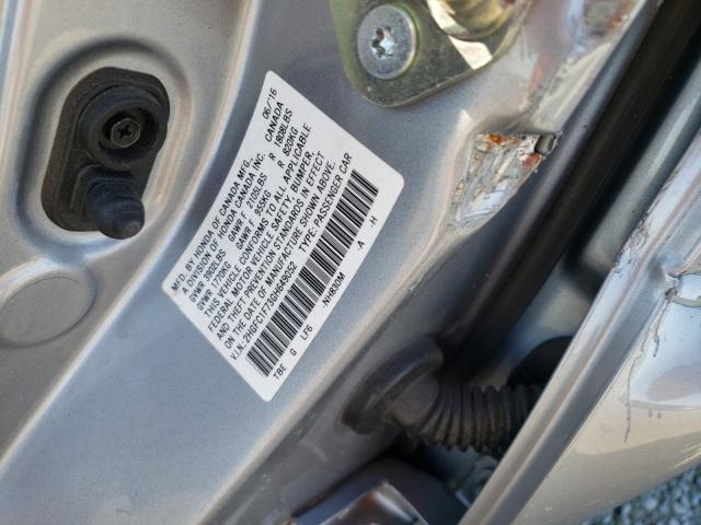 Photo 10 from auction – 2016 HONDA CIVIC EXL with VIN 2HGFC1F73GH649052