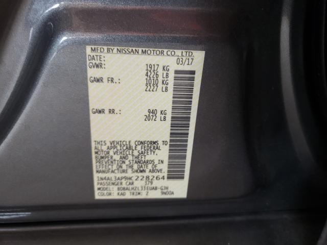 Photo 10 from auction – 2017 NISSAN ALTIMA 2.5 with VIN 1N4AL3AP9HC228264