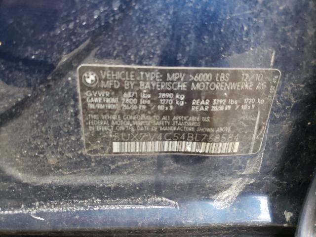 Photo 10 from auction – 2011 BMW X5 XDRIVE3 with VIN 5UXZV4C54BL738584