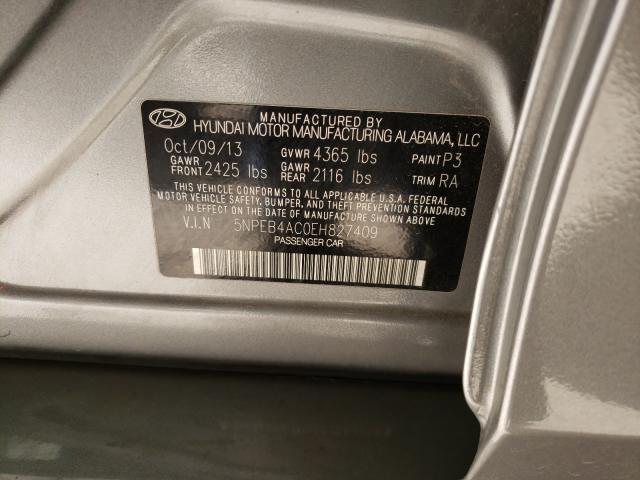 Photo 10 from auction – 2014 HYUNDAI SONATA GLS with VIN 5NPEB4AC0EH827409