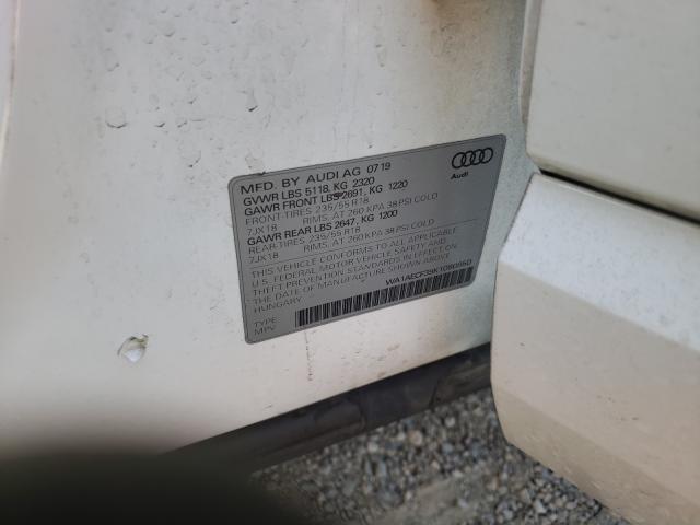 Photo 10 from auction – 2019 AUDI Q3 PREMIUM with VIN WA1AECF39K1080950