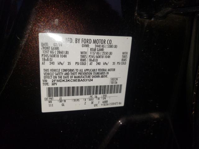 Photo 10 from auction – 2014 FORD EDGE LIMIT with VIN 2FMDK3KC9EBA53124