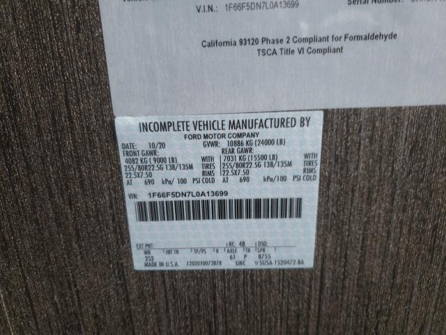 Photo 10 from auction – 2021 THOR CHALLENGER with VIN 1F66F5DN7L0A13699