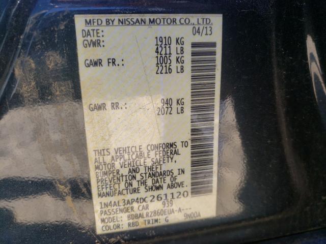 Photo 10 from auction – 2013 NISSAN ALTIMA 2.5 with VIN 1N4AL3AP4DC261120