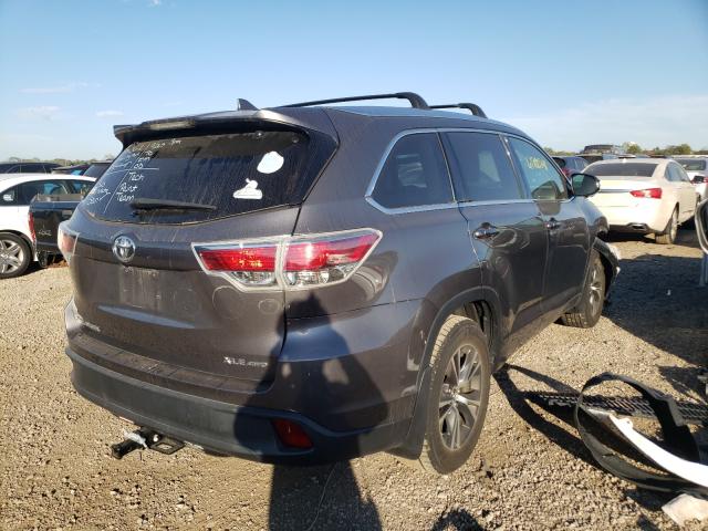 Photo 4 from auction – 2016 TOYOTA HIGHLANDER with VIN 5TDJKRFH7GS502415