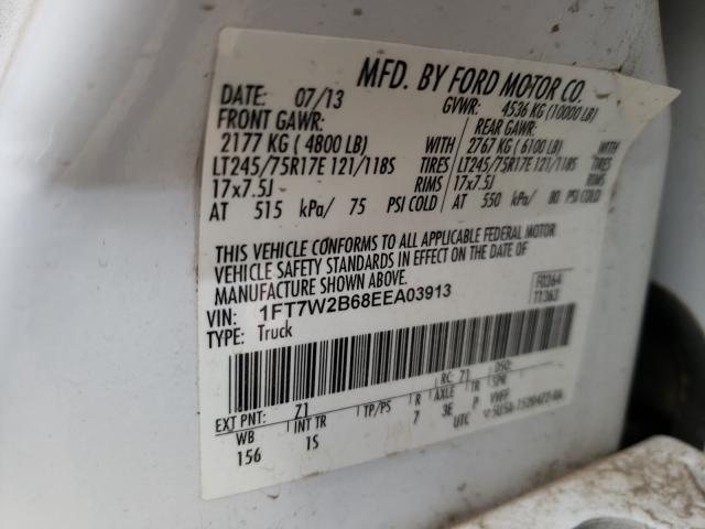 Photo 10 from auction – 2014 FORD F250 SUPER with VIN 1FT7W2B68EEA03913