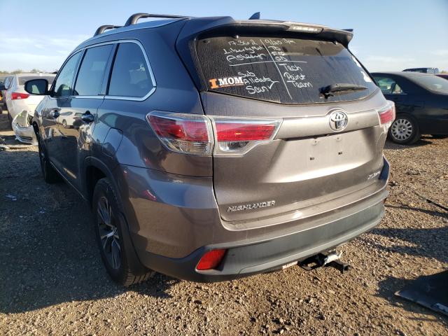 Photo 3 from auction – 2016 TOYOTA HIGHLANDER with VIN 5TDJKRFH7GS502415