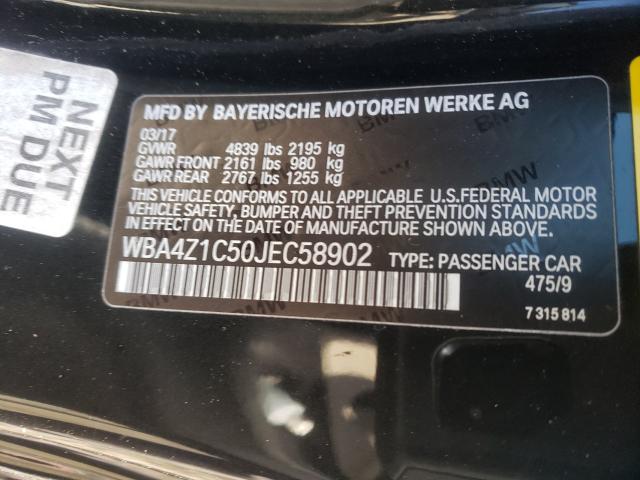 Photo 10 from auction – 2018 BMW 430I with VIN WBA4Z1C50JEC58902