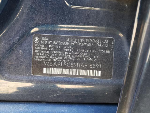 Photo 10 from auction – 2011 BMW 335 XI with VIN WBAPL5C59BA916891