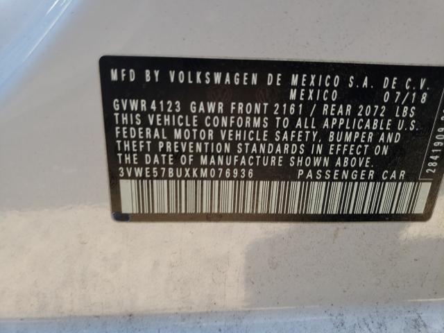 Photo 10 from auction – 2019 VOLKSWAGEN JETTA SEL with VIN 3VWE57BUXKM076936