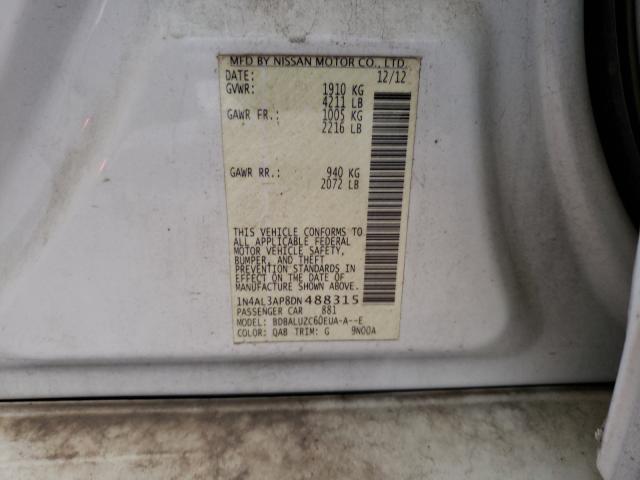 Photo 10 from auction – 2013 NISSAN ALTIMA 2.5 with VIN 1N4AL3AP8DN488315