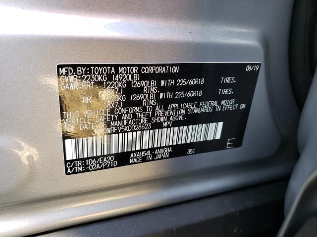 Photo 10 from auction – 2019 TOYOTA RAV4 LIMIT with VIN JTMDWRFV5KD028623