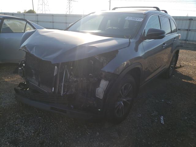 Photo 2 from auction – 2016 TOYOTA HIGHLANDER with VIN 5TDJKRFH7GS502415