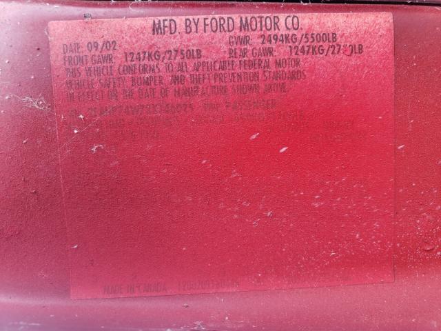 Photo 10 from auction – 2003 FORD CROWN VICT with VIN 2FAHP74W73X146025