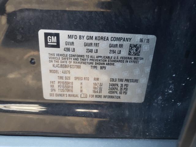 Photo 10 from auction – 2015 BUICK ENCORE CON with VIN KL4CJBSB6FB237068