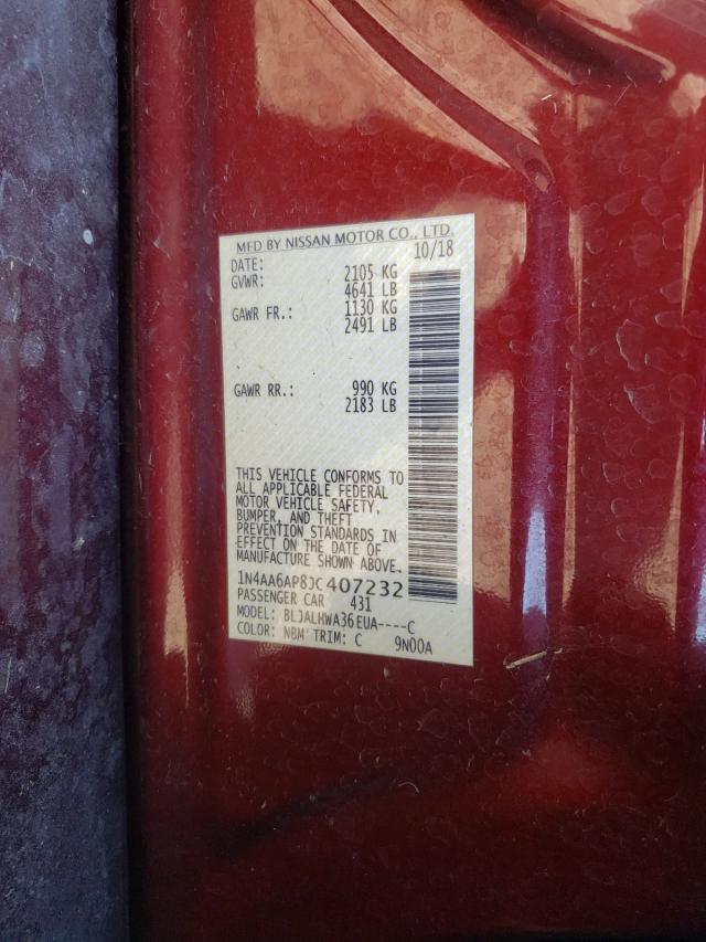 Photo 10 from auction – 2018 NISSAN MAXIMA 3.5 with VIN 1N4AA6AP8JC407232