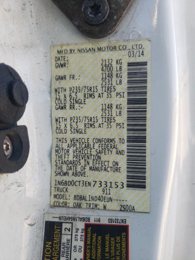 Photo 10 from auction – 2014 NISSAN FRONTIER S with VIN 1N6BD0CT3EN733153