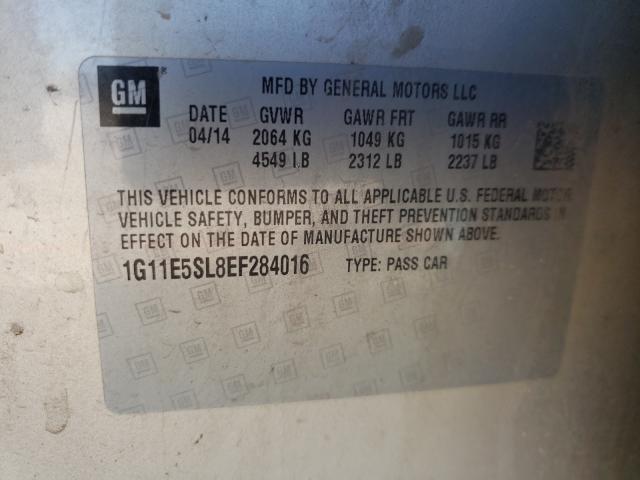 Photo 10 from auction – 2014 CHEVROLET MALIBU 2LT with VIN 1G11E5SL8EF284016