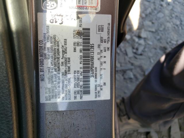 Photo 10 from auction – 2011 FORD FUSION SE with VIN 3FAHP0HA9BR131285