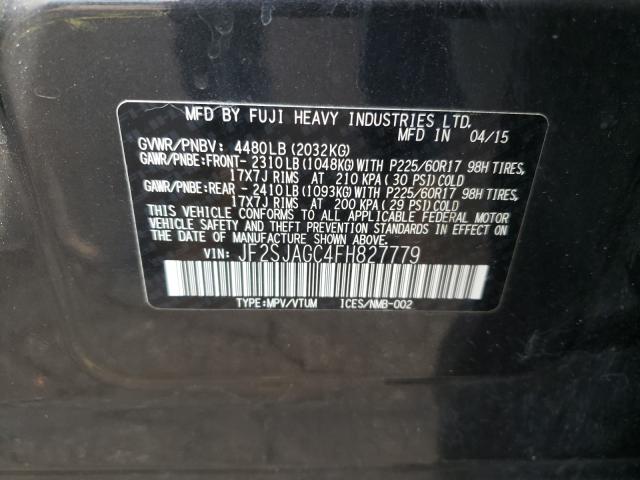 Photo 10 from auction – 2015 SUBARU FORESTER 2 with VIN JF2SJAGC4FH827779