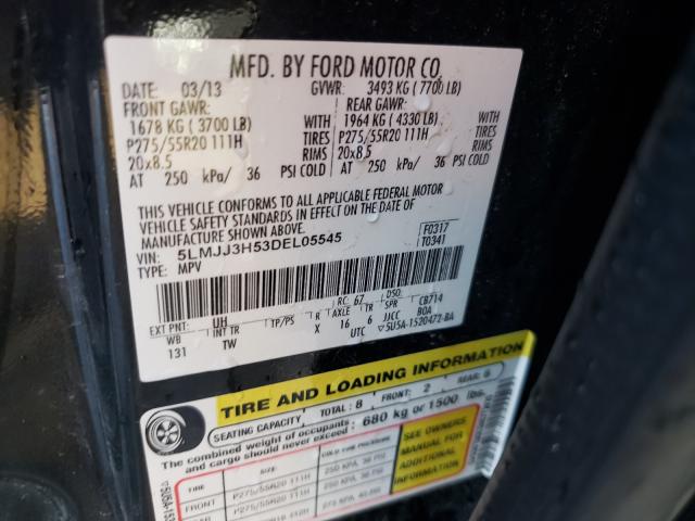 Photo 10 from auction – 2013 LINCOLN NAVIGATOR with VIN 5LMJJ3H53DEL05545