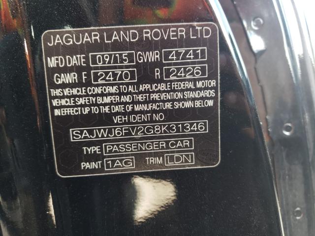 Photo 10 from auction – 2016 JAGUAR F-TYPE S with VIN SAJWJ6FV2G8K31346