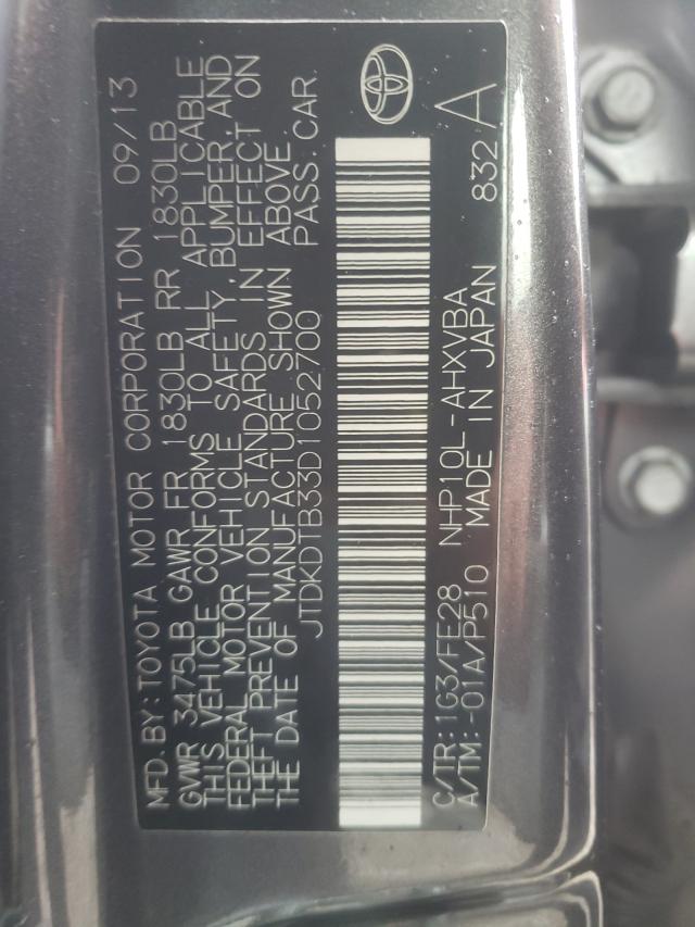Photo 10 from auction – 2013 TOYOTA PRIUS C with VIN JTDKDTB33D1052700