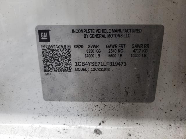 Photo 10 from auction – 2020 CHEVROLET SILVERADO with VIN 1GB4YSE71LF319473