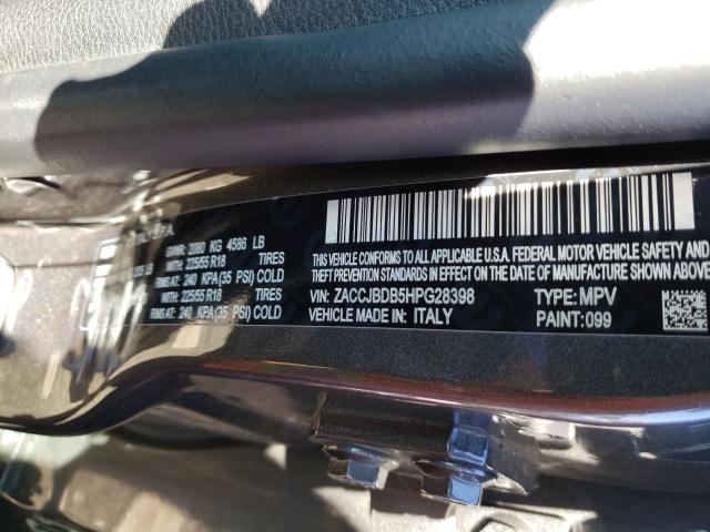 Photo 10 from auction – 2017 JEEP RENEGADE L with VIN ZACCJBDB5HPG28398