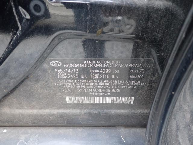 Photo 10 from auction – 2013 HYUNDAI SONATA GLS with VIN 5NPEB4AC4DH693986