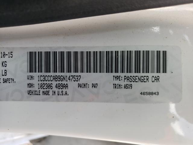 Photo 10 from auction – 2016 CHRYSLER 200 LIMITE with VIN 1C3CCCAB9GN147537