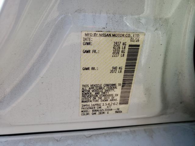 Photo 10 from auction – 2016 NISSAN ALTIMA 2.5 with VIN 1N4AL3AP9GC154262