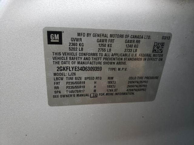 Photo 10 from auction – 2013 GMC TERRAIN DE with VIN 2GKFLYE34D6309359