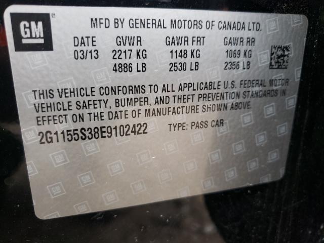 Photo 10 from auction – 2014 CHEVROLET IMPALA LTZ with VIN 2G1155S38E9102422