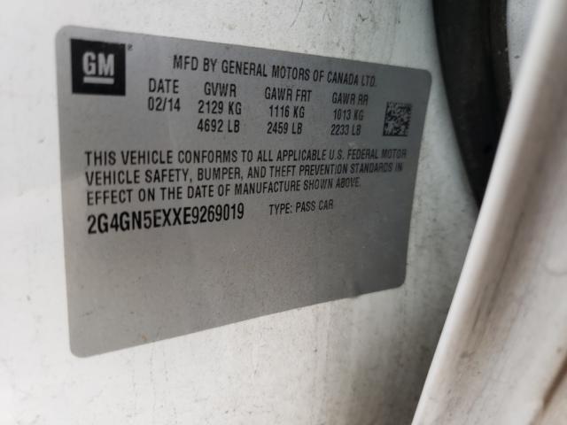 Photo 10 from auction – 2014 BUICK REGAL PREM with VIN 2G4GN5EXXE9269019